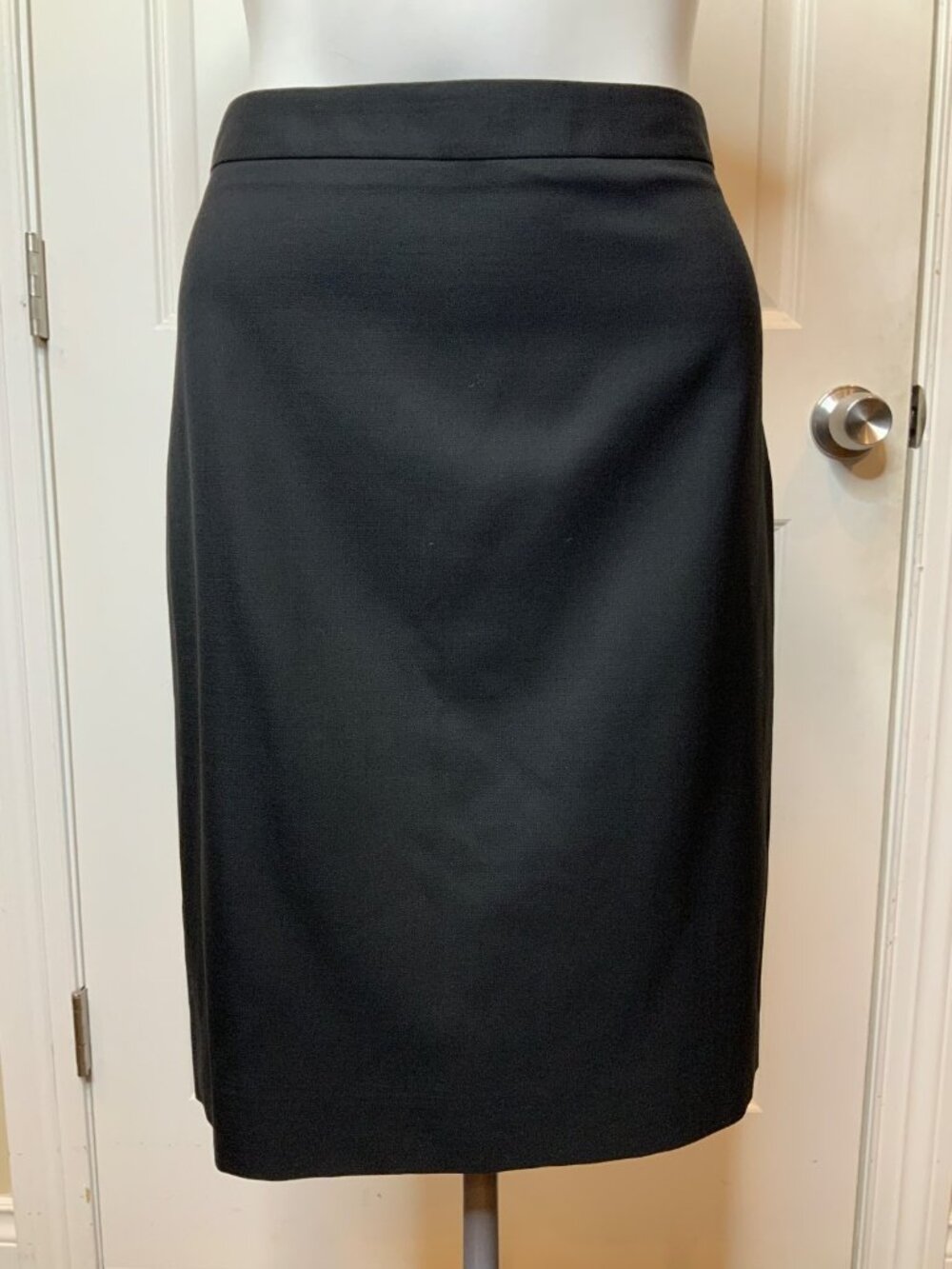 J. Crew Black Wool No. 2 Pencil Skirt, Size 4